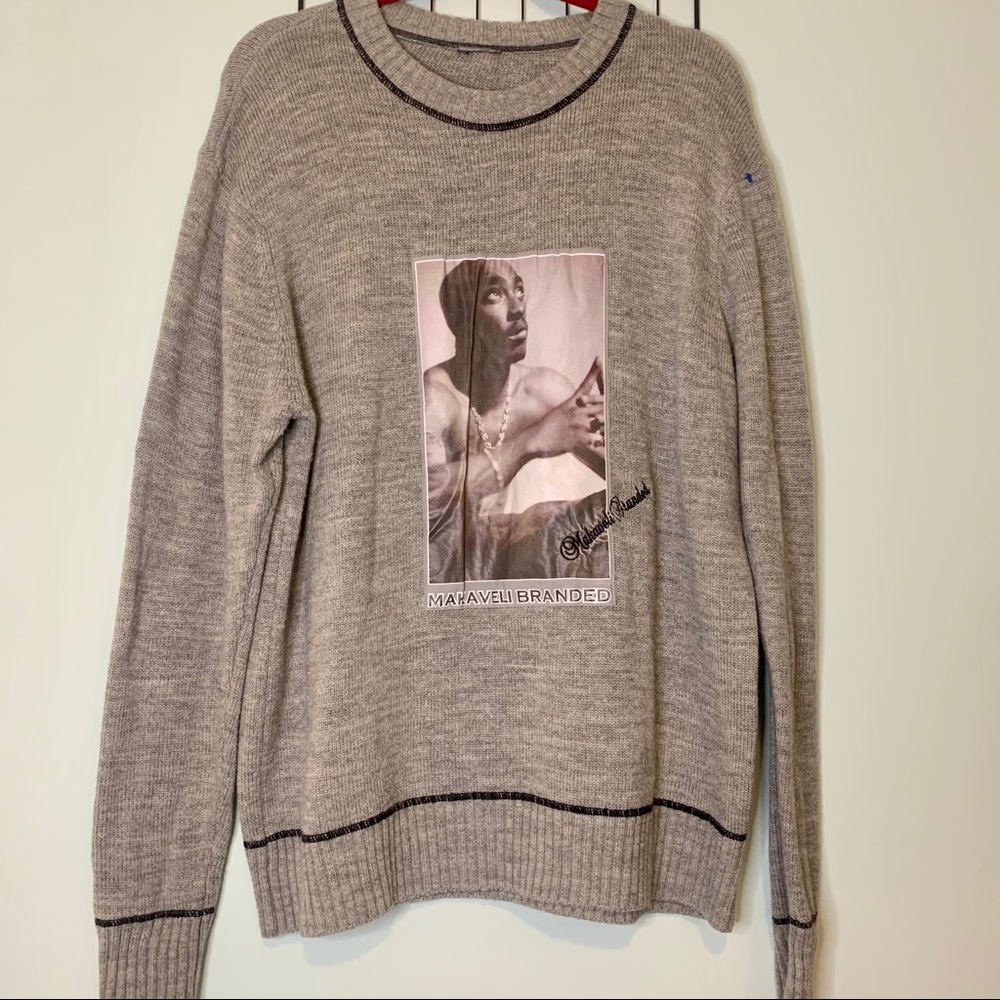 Vintage Oversized Tupac Makaveli Sweater